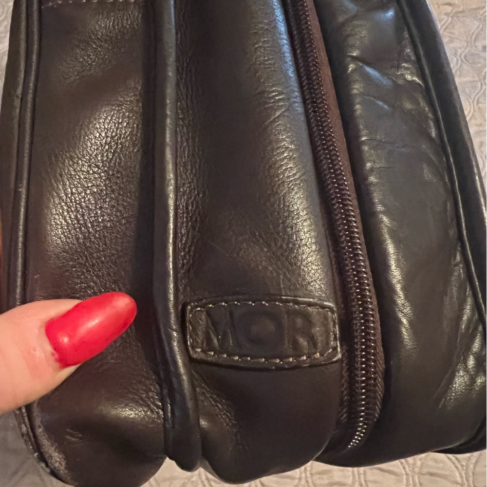 Mori Brown Leather Multi-pocket Briefcase made in Columbia High Quality - Picture 3 of 9